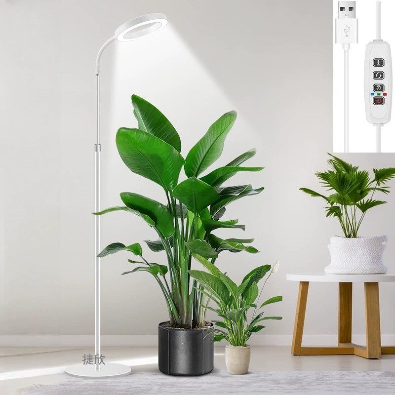 Justerbar växtlampa 130-170 cm vit